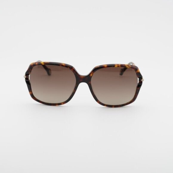 Carolina Herrera HER 0132/G/S 0086 HA Sunglasses Havana/Gold Square Frame main image 8